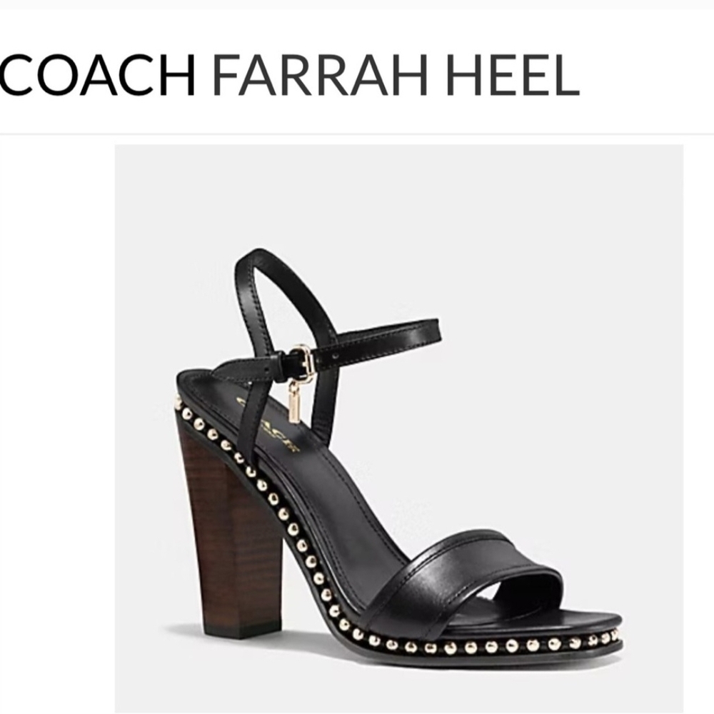 Coach Farrah Black Heel